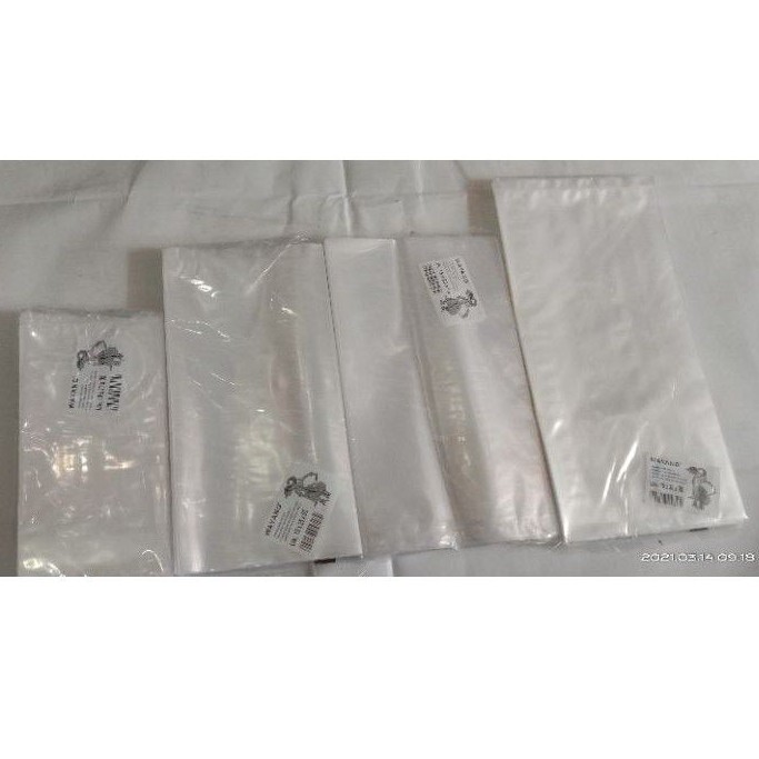 Plastik PP Wayang Bening Berbagai Ukuran Tebal 0,5