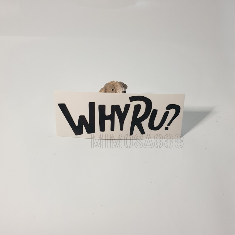 [cutting sticker] Why r u