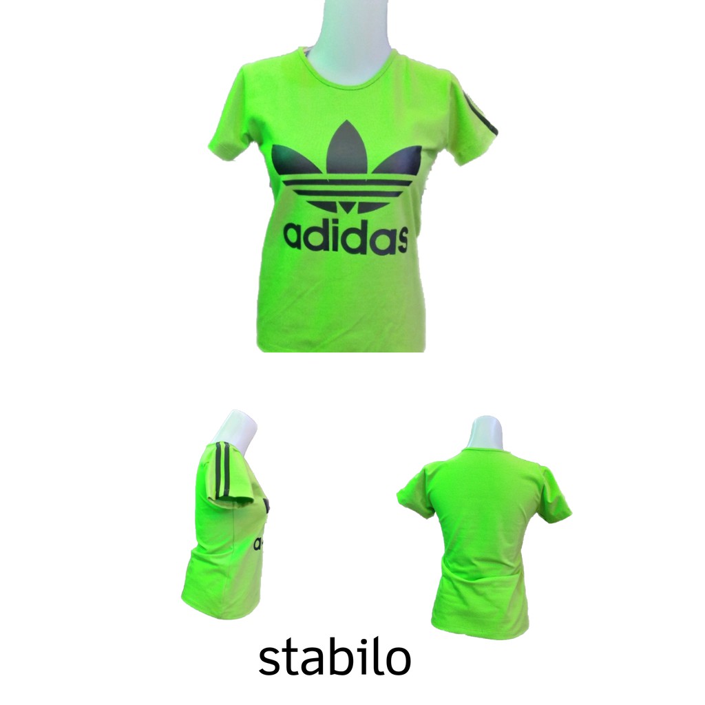 Baju kaos atasan senam wanita fitness aerobic adidas