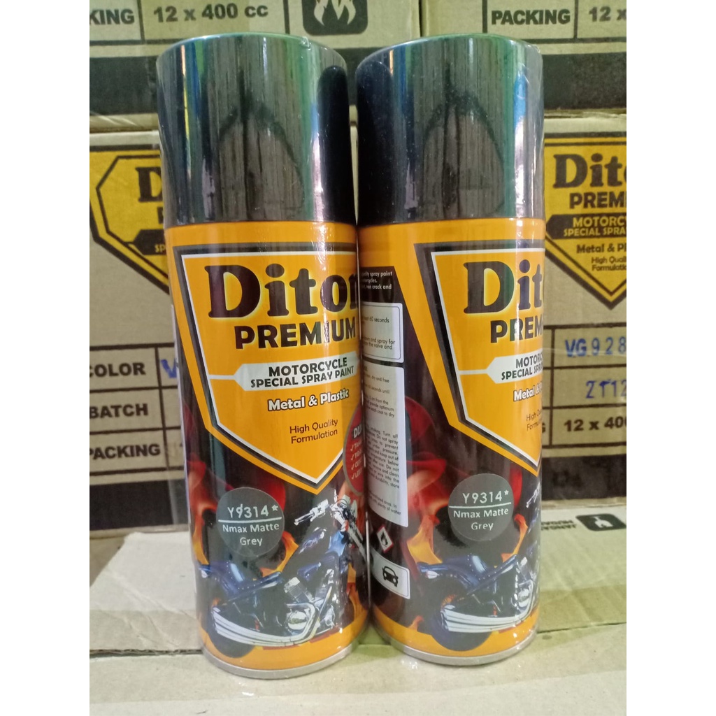 New DITON Premium YAMAHA COLORS Pilok Pilox Cat Semprot Y9314* NMAX Matte Grey / 9314 Abu Abu Doff Dop (400cc)