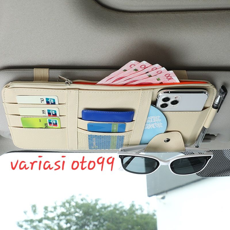 TEMPAT KARTU DOKUMEN UANG KARCIS KARTU E TOLL MOBIL CAR CARD ORGANIZER IMPOR PUNYA