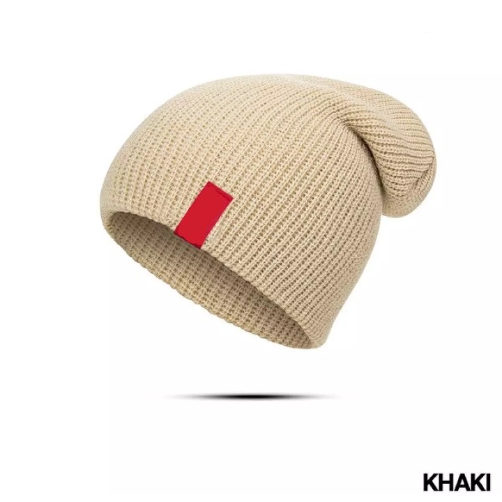 Topi Kupluk rajut Beanie Wool Winter Cap Skullcap Casual Outdoor Adventure Hiking Men Women topi