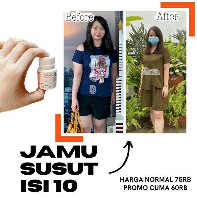 

READY LANGSUNG KIRIM Jamu Jestham Susut Double Strong 10 Day