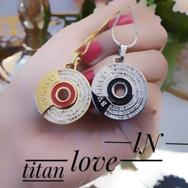 Titanium Kalung awet lapis emas 24k 2013