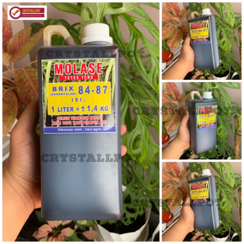MOLASE TETES TEBU PREMIUM MURNI ASLI TANPA CAMPURAN KEMASAN 1 LITER - MOLASE 1 LITER