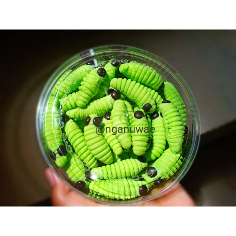 

KUE KERING ULAT SAGU/ CATERPILLAR COOKIES