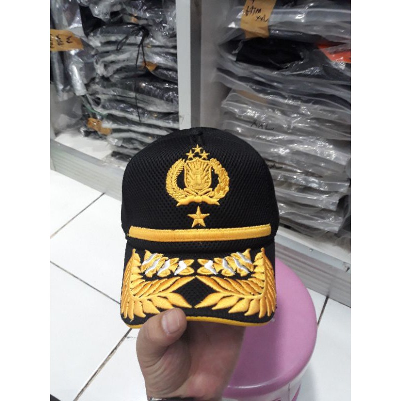 Topi Polisi Pati(Brigjen) Hitam