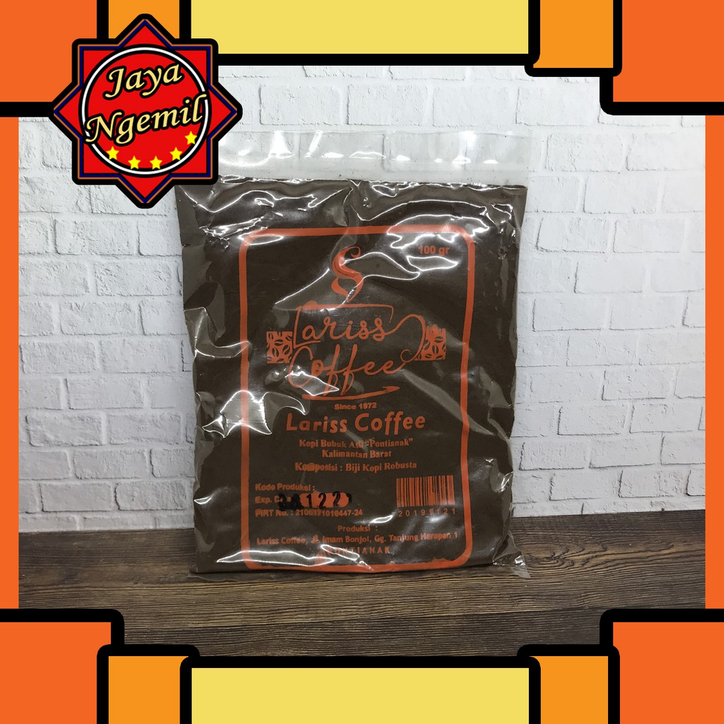 

Kopi Bubuk Lariss Laris Coffee Robusta Khas Pontianak - 100 Gram