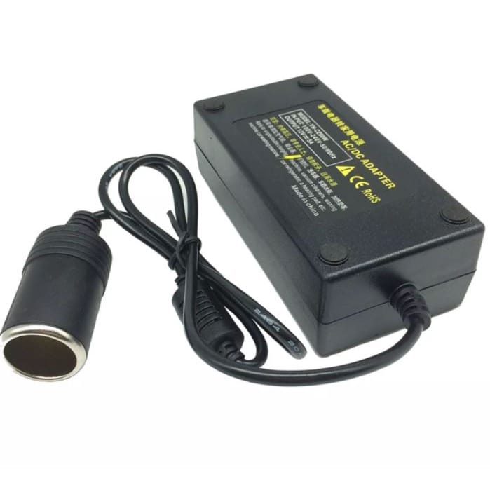 Adaptor Lighter Converter Konverter 220V AC To 12V DC Lighter Socket Power Mobil Kulkas EU 5A 10A