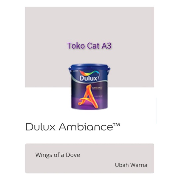 Dulux Ambiance "Wings of a dove" 2,5L/ Cat tembok interior