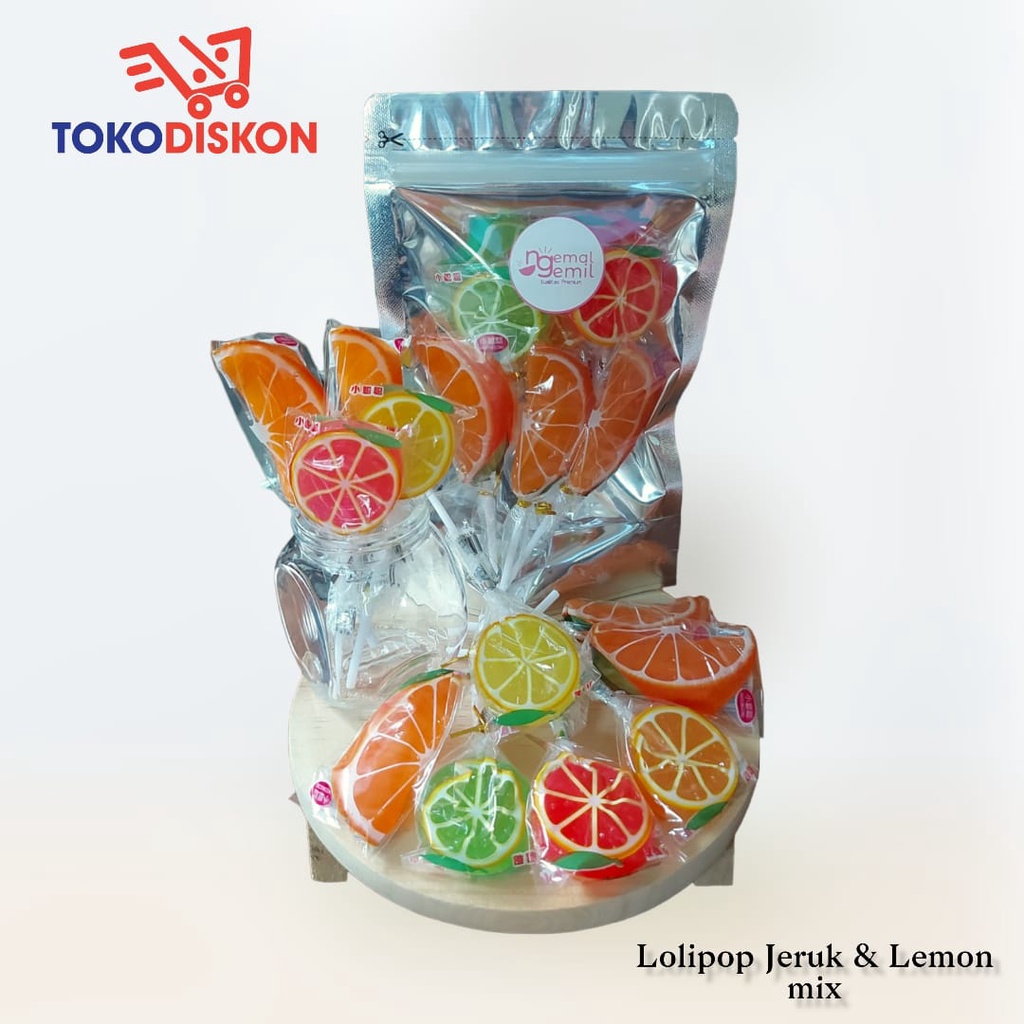 

Permen Lolipop Jeruk Stroberi Buah Mix Sugar Rush / Premium