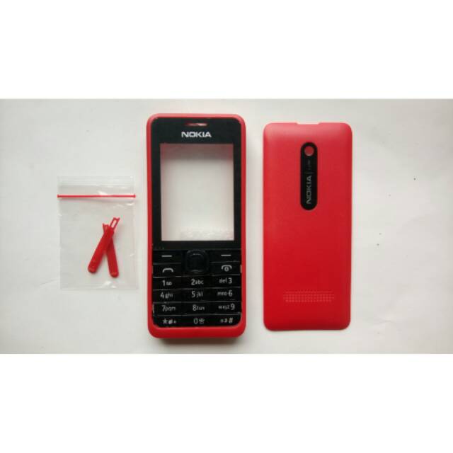 Casing nokia 301 n301 merah