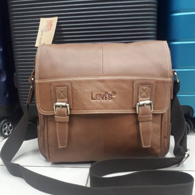 Selempang levis original terpopuler,tas kulit terbaru merk levis,selempang kulit merk LEVIS