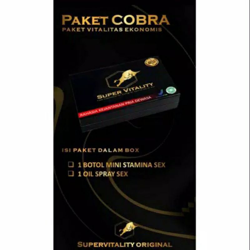 SUPER VITALITY STAMINA PEMBESAR PAKET KING COBRA