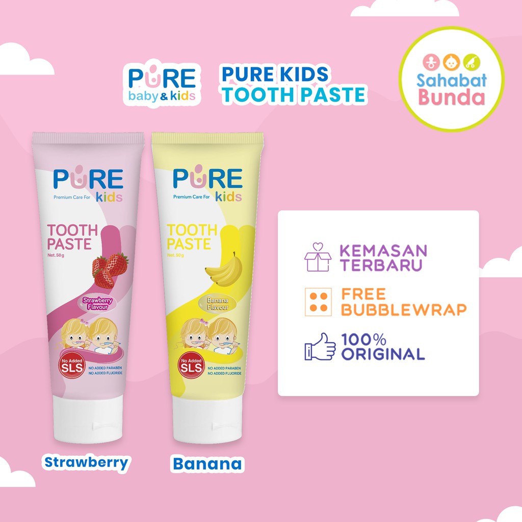 PURE BB BABY Toothpaste Odol Pasta Gigi Bayi Anak Purebaby Pure Kids ...