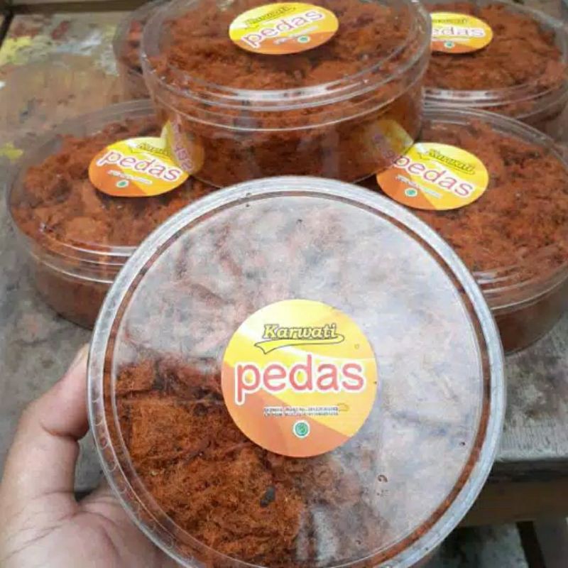 

abon ayam Karwati rasa pedas