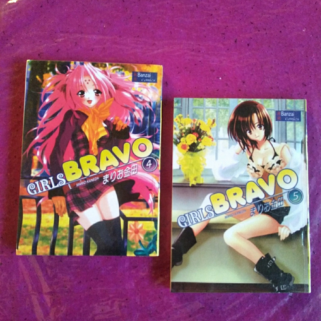 Original bekas Paket 2 Buku Komik Girls BRAVO No 4 &5 - Mario Kaneda