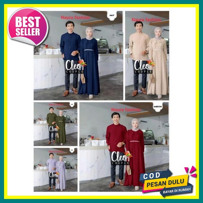 Gamis Couple Violan / Sarimbit Idul Fitri Keluarga /Gamis Couple Lebaran 2022 / Gamis Couple Terbaru