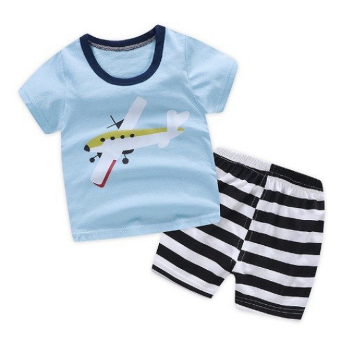 SETELAN KAOS + CELANA (1 set) BAYI LAKILAKI FBS ANAK PAKAIAN BAJU