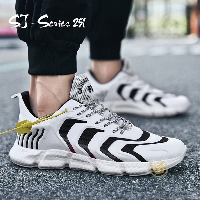 [JWALK] Sepatu Sneakers Pria Trendy Kualitas Import Super Premium FREE kaos kaki- 251