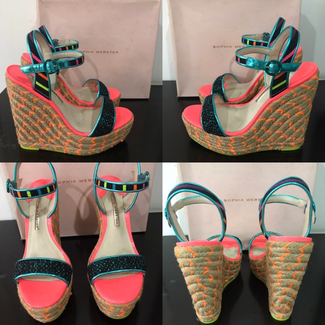 Sophia Webster Wedges 39 Shoes Excellent Complete Second Authentic