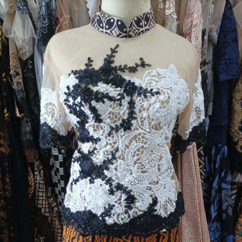 kebaya modern bordir payet/kebaya wisuda modern/kebaya pesta brokat