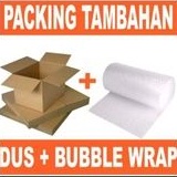 

Bubble wrap + Kardus (Khusus belanja min.100rb)