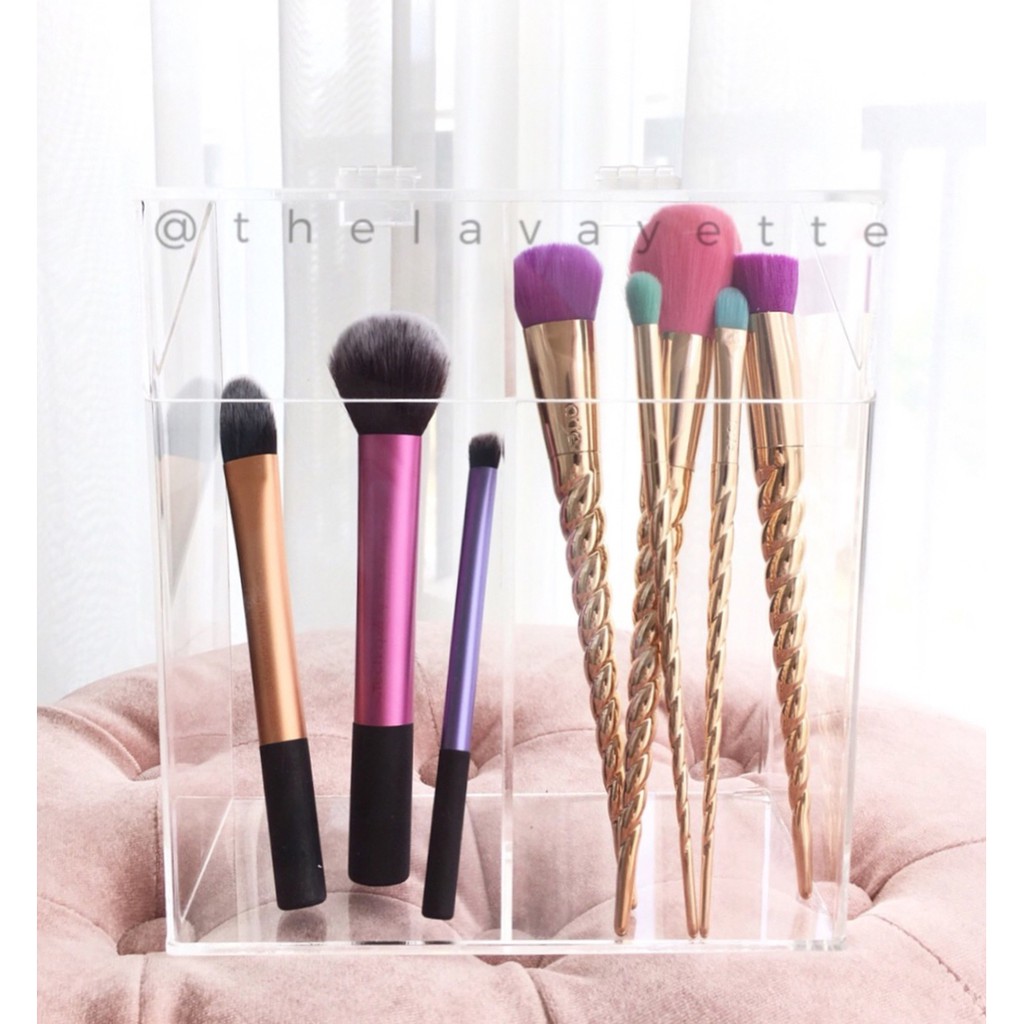 

Acrylic Brush Holder + Lid + Sekat / Tempat Brush / Brush Holder