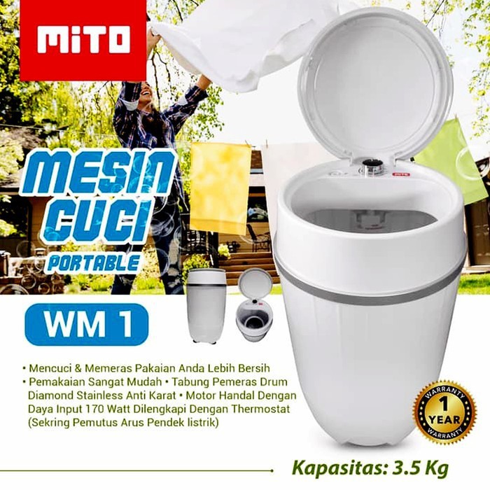 [BD] Mito WM1 Mesin Cuci Mini Portable 3,5 KG