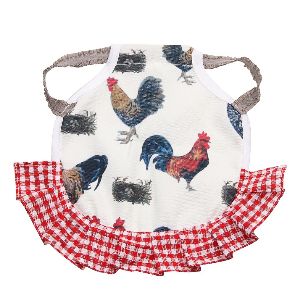 SUYOU Elastic Chicken Saddles Comfortable Clothes Pet Feather Protector Print Wing Protection Hen Saddle Hot Sale Gardening supplies