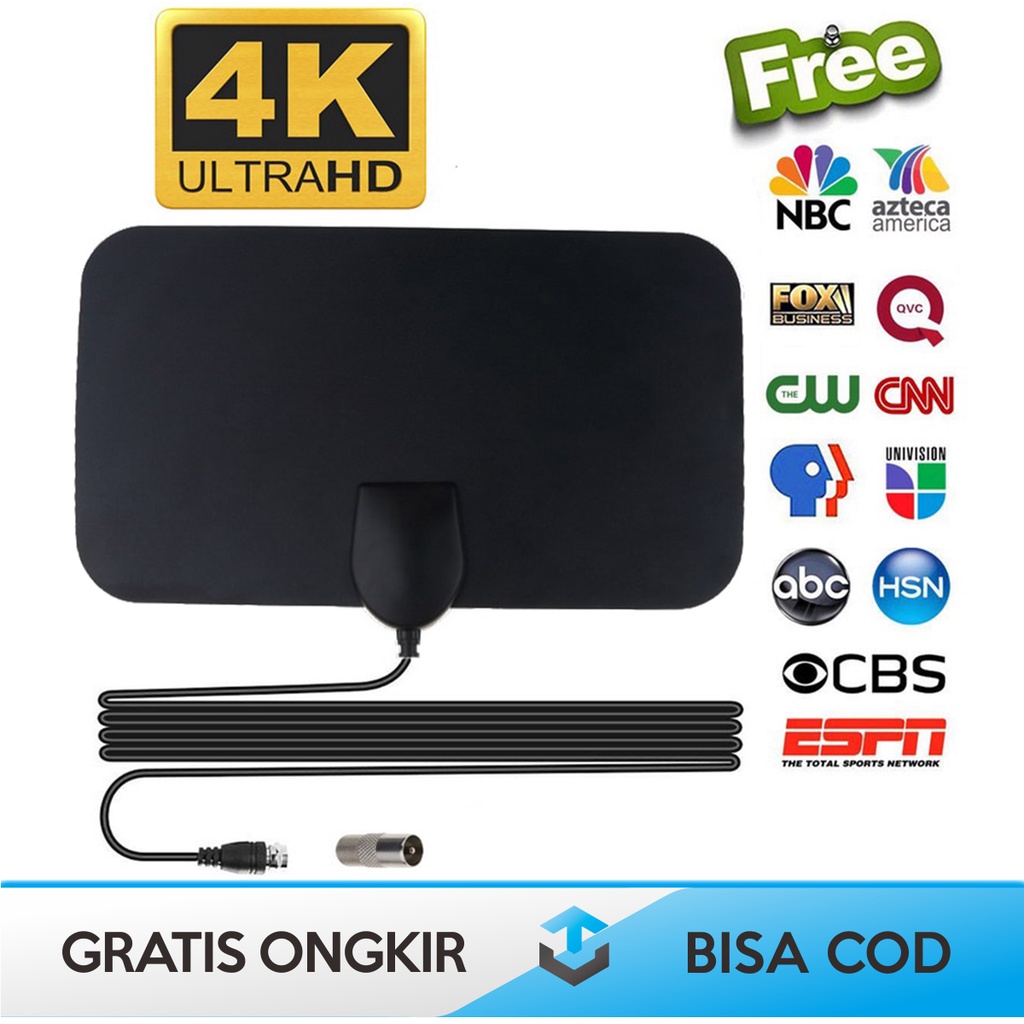 ANTENA SMART TV DIGITAL INDOOR ORIGINAL TAFFWARE TFL-D139 4K ULTRA HD