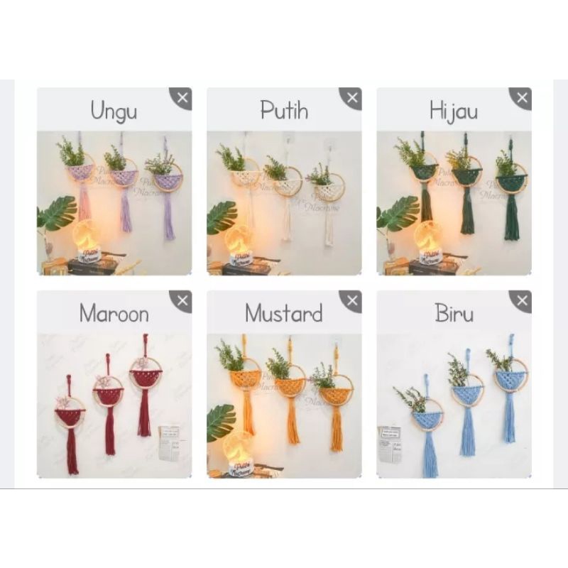 Hiasan Dinding Macrame Rotan Wall Hanging