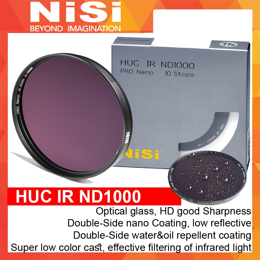 NISI HUC IR ND1000 10 STOPS Filter 72mm / Filter NISI HUC ND1000 72mm