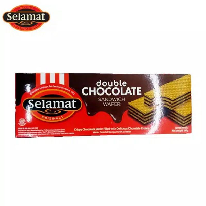 

Selamat Sandwich Wafer Double Chocolate 198gr