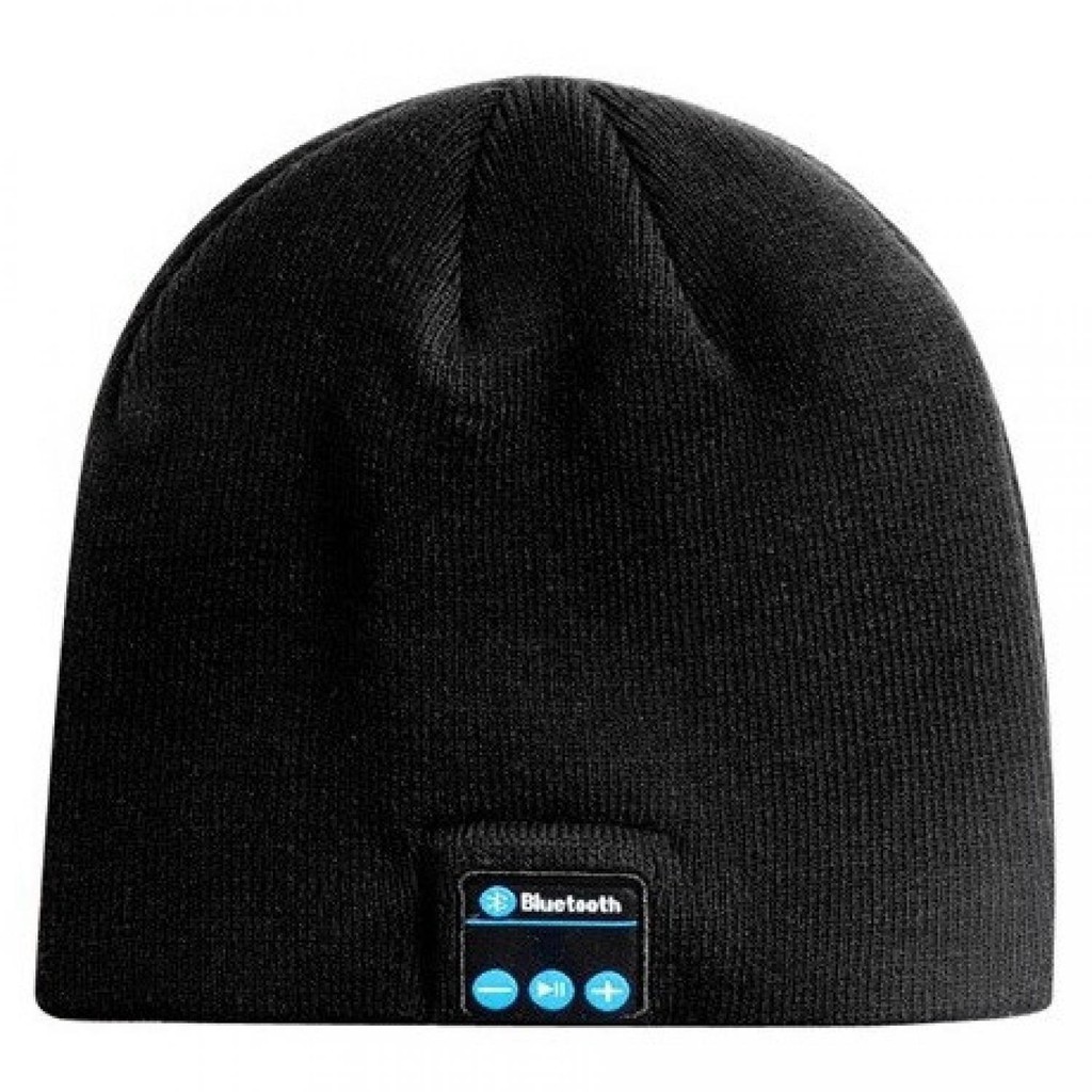 EDAL Kupluk Bluetooth Knit Beanie with Hands-free Calls Speaker - FY42 [Hitam]