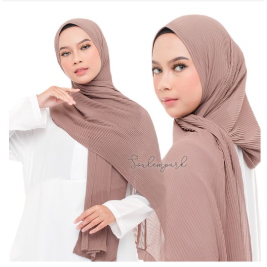 PASHMINA PREMIUM  FULL  PLISKET TANPA LIPATAN PREMIUM CERUTY BABY DOLL UKURAN 180x75 cm