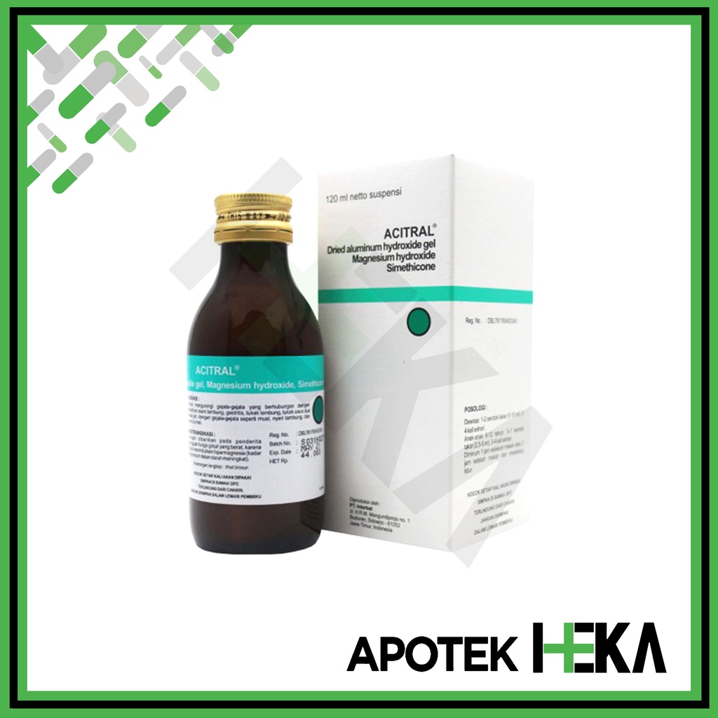 Acitral Liquid 120 ml - Sirup Mengatasi Asam Lambung (SEMARANG)