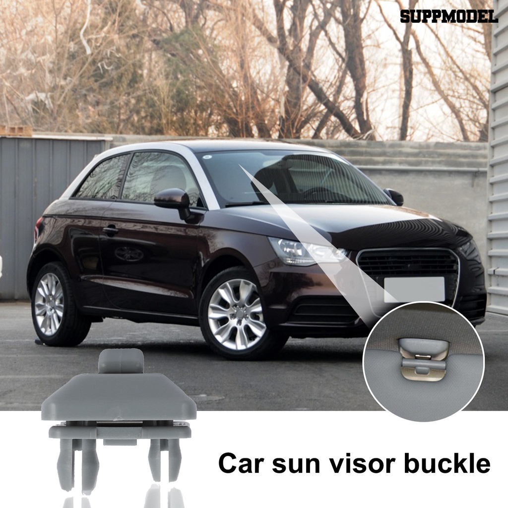 Suppmodel Klip Holder Sun Visor Mobil Tahan Lama Warna Abu 8U0857562A Untuk A1 A3 A4L A5 A6 A7 Q5