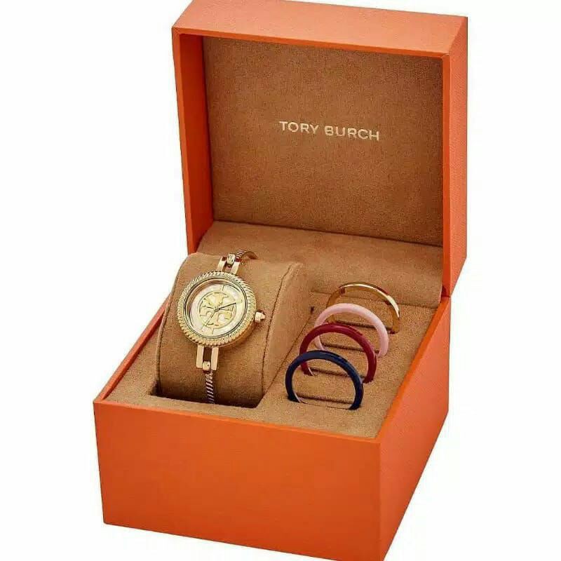 Tory Burch TBW 4029 Free 4 Ring Jam Tangan Wanita Garansi
