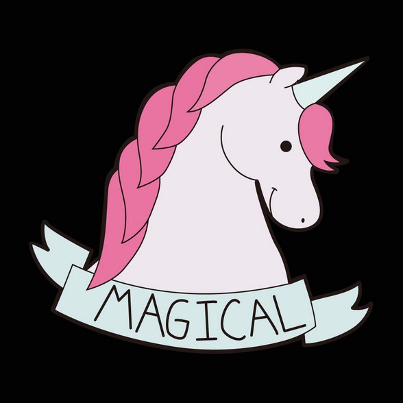 Gambar Stiker Unicorn Lucu