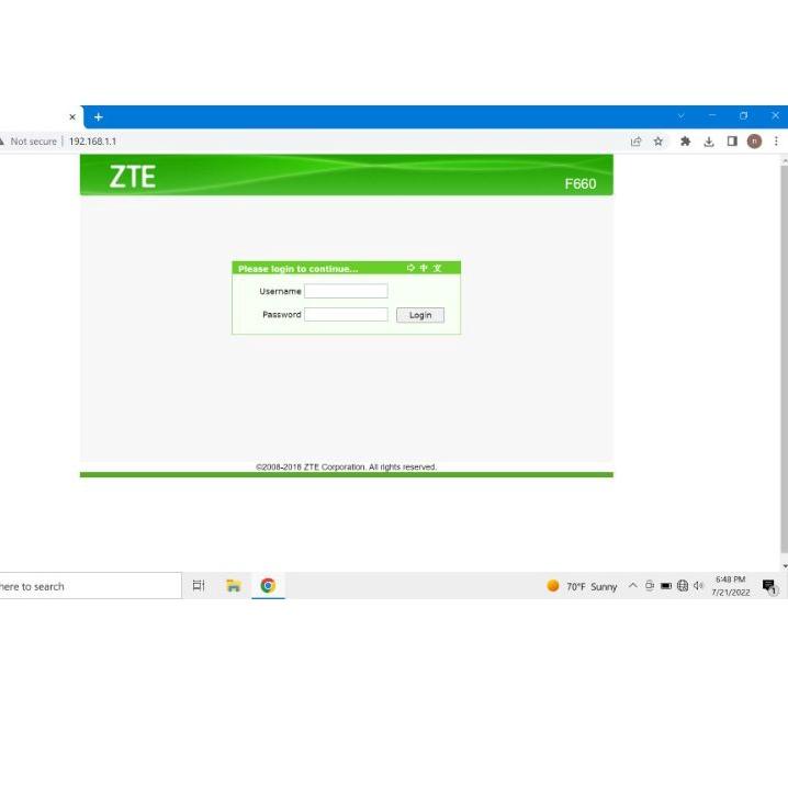 (NEW STOCK) modem gpon zte f660 v8 baru