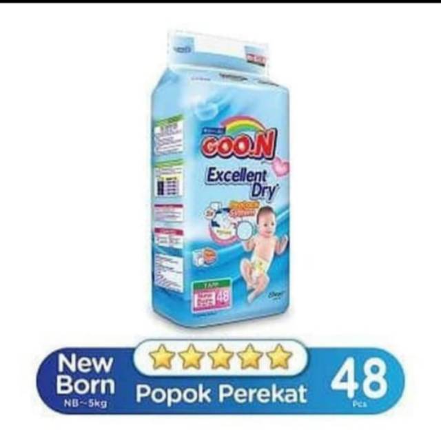 pampers baby new born merk goon isi 48 pcs