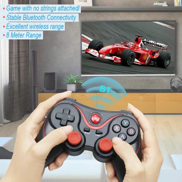 Wireless Bluetooth Gamepad Bluetooth Joystick Gaming Controller for Android Smartphone Tablet