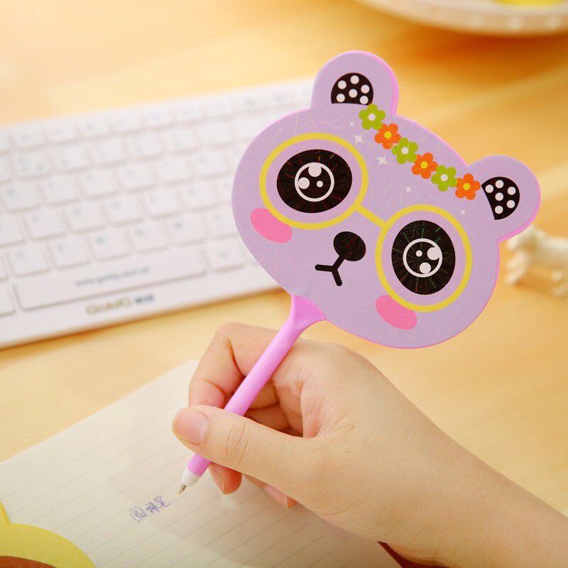 

(Souvernir 1kg 80pcs) Pulpen kipas karakter lucu, souvernir pernikahan