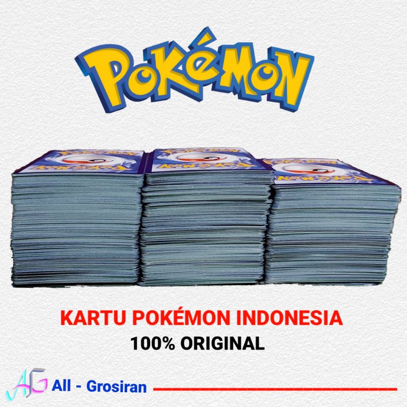 Pokemon TCG Indonesia - Bulk Kartu Pokemon TCG Indonesia PAKET 154pcs ORI - RANDOM
