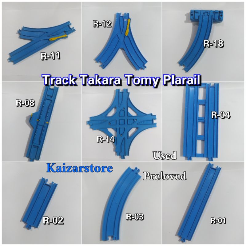 Track Rel Kereta Plarail Takara Tomy R-01 R-02 R-03 R-04 R-08 R-11 R-12 R-14 Thomas Train Original
