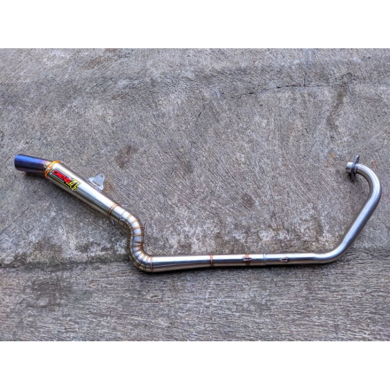 Kenalpot racing kanan kobra DAENGSAI 4 Thailand vixion Satri Fu Sonic Mx King Mx New Cbr150