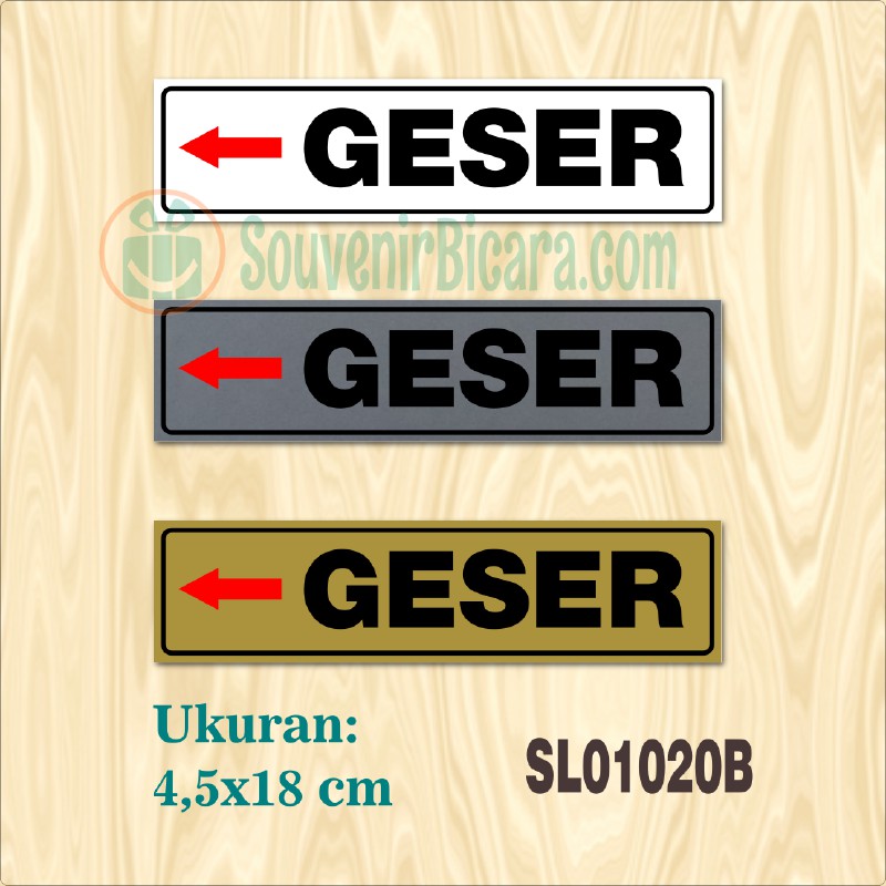 

Sign Label Penunjuk - GESER KIRI - SL010020b