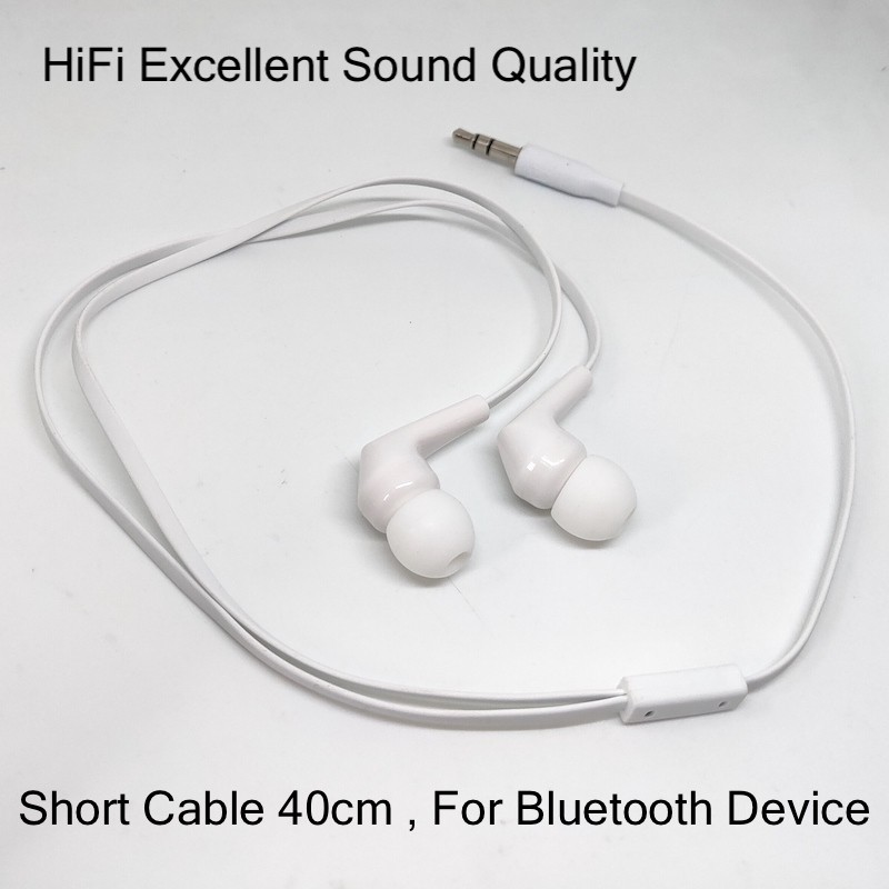 Lenovo 45cm Short Cable Earphone For Bluetooth Device Pengganti MH755