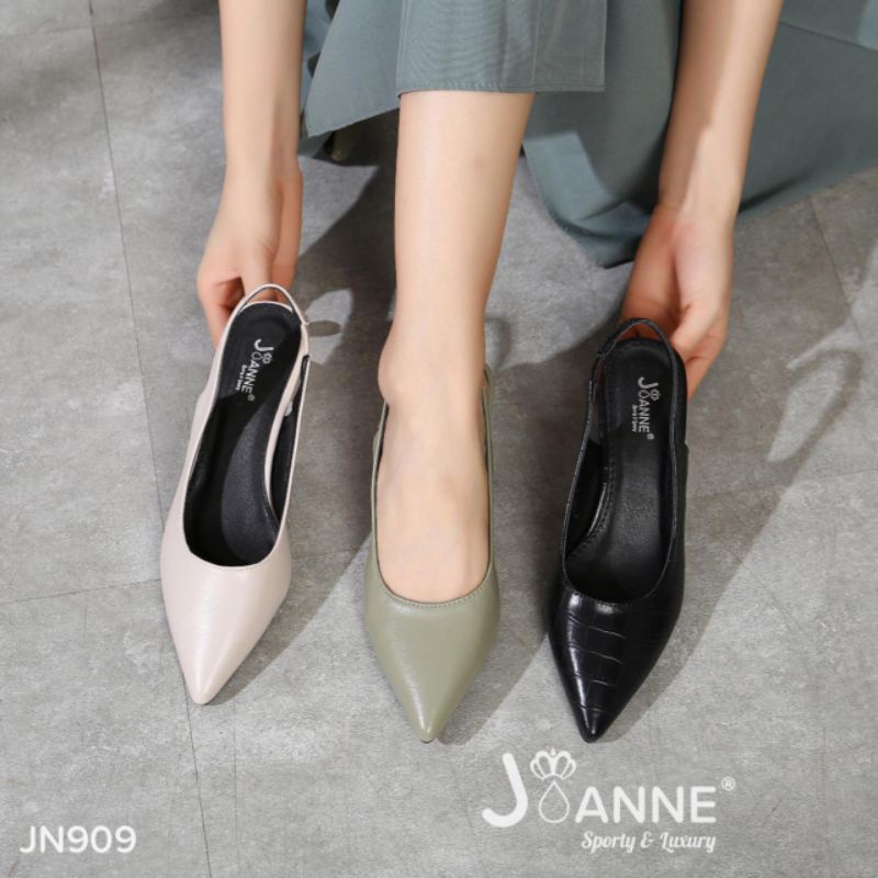 RESTOCK!! JOANNE Sepatu Slingback Heels Shoes JN909 [ORIGINAL BRAND]